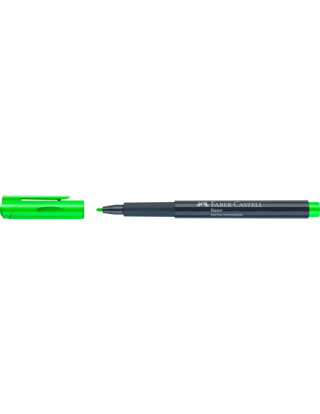 FC160863-10,Marker creativ verde neon Faber-castell - Set 10
