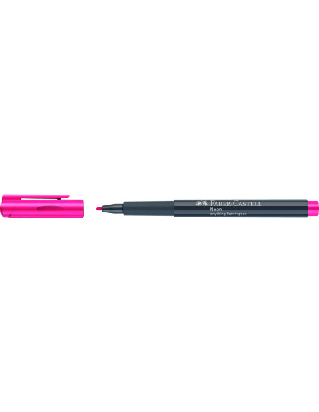 FC160828-10,Marker creativ roz neon Faber-castell - Set 10