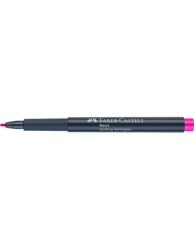 FC160828-10,Marker creativ roz neon Faber-castell - Set 10