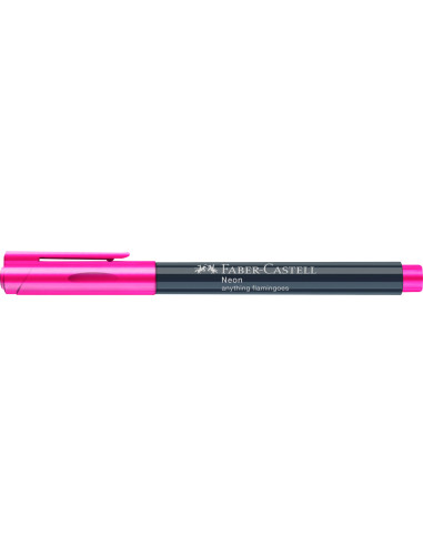 FC160828-10,Marker creativ roz neon Faber-castell - Set 10