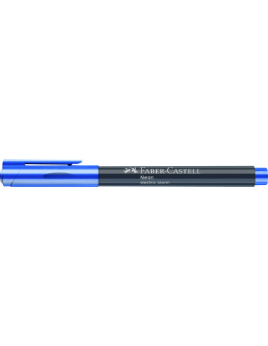 FC160851-10,Marker creativ albastru neon Faber-castell - Set 10