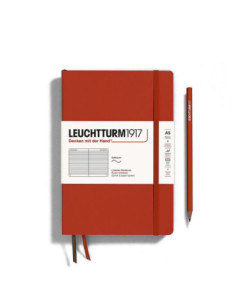 LT367267,Caiet a5 dictando coperta flexibila rosu inchis Leuchtturm