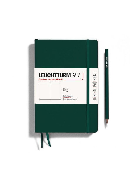 LT367268,Caiet a5 velin coperta flexibila verde padure Leuchtturm