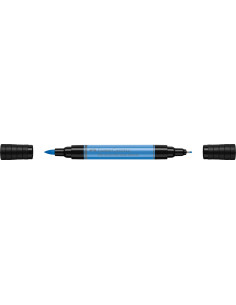 FC162120-4,Pitt artist pen dual marker albastru ultramarin 120 Faber-castell - Set 4 2