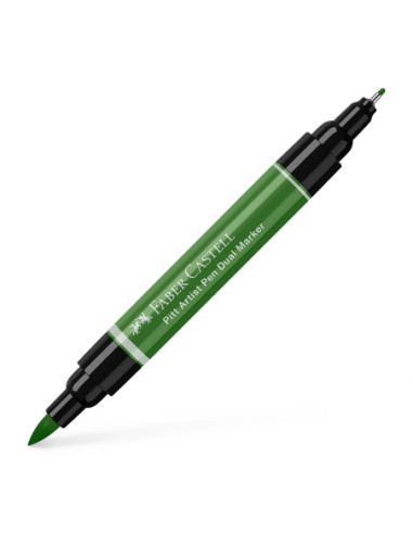 FC162167-4,Pitt artist pen dual marker verde oliv permanent 167 Faber-castell - Set 4