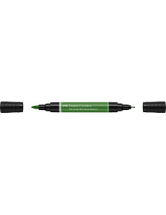 FC162167-4,Pitt artist pen dual marker verde oliv permanent 167 Faber-castell - Set 4 2