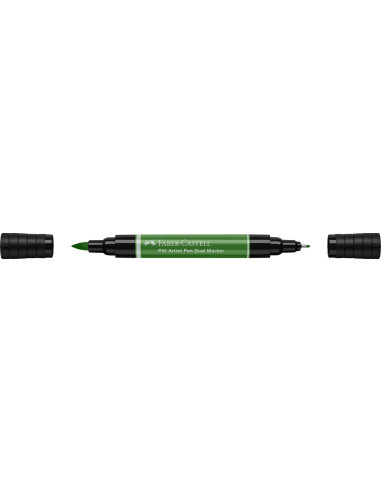 FC162167-4,Pitt artist pen dual marker verde oliv permanent 167 Faber-castell - Set 4