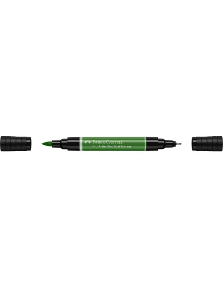 FC162167-4,Pitt artist pen dual marker verde oliv permanent 167 Faber-castell - Set 4