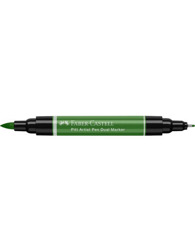 FC162167-4,Pitt artist pen dual marker verde oliv permanent 167 Faber-castell - Set 4
