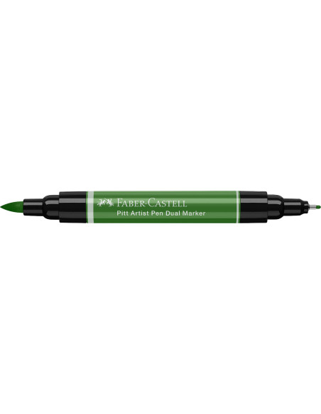 FC162167-4,Pitt artist pen dual marker verde oliv permanent 167 Faber-castell - Set 4