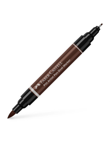 FC162175-4,Pitt artist pen dual marker sepia inchis 175 Faber-castell - Set 4
