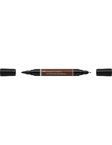 FC162175-4,Pitt artist pen dual marker sepia inchis 175 Faber-castell - Set 4
