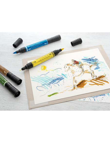 FC162272-4,Pitt artist pen dual marker gri cald iii 272 Faber-castell - Set 4