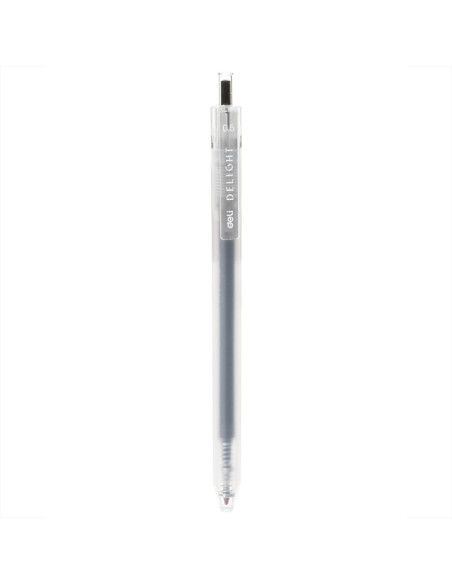 DLEG118-BK-12,Pix cu gel cu mecanism 0.5mm negru delight Deli - Set 12