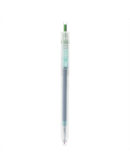 DLEG118-GN-12,Pix cu gel cu mecanism 0.5mm verde delight Deli - Set 12