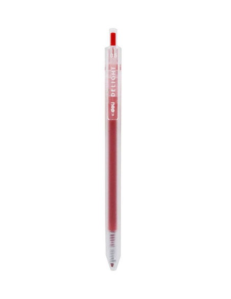 DLEG118-RD-12,Pix cu gel cu mecanism 0.5mm rosu delight Deli - Set 12