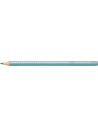FC111662-12,Creion grafit b sparkle jumbo bleu ocean 2023 Faber-castell - Set 12