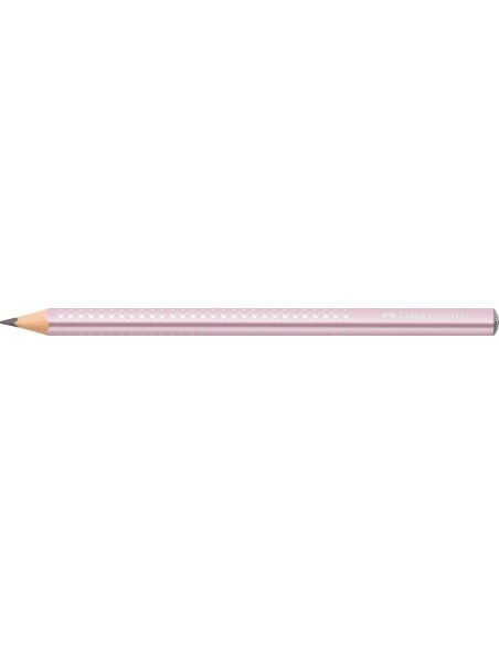 FC111661-12,Creion grafit b sparkle jumbo rose 2023 Faber-castell - Set 12