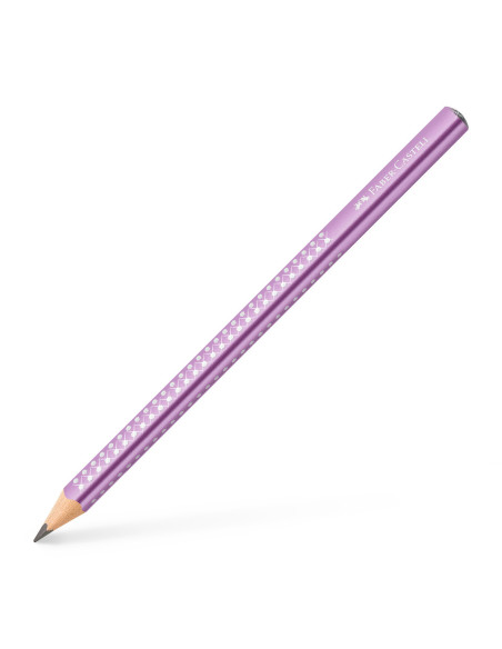 FC111663-12,Creion grafit b sparkle jumbo violet 2023 Faber-castell - Set 12