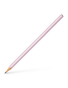 FC118261-12,Creion grafit b sparkle rose metalizat 2023 Faber-castell - Set 12