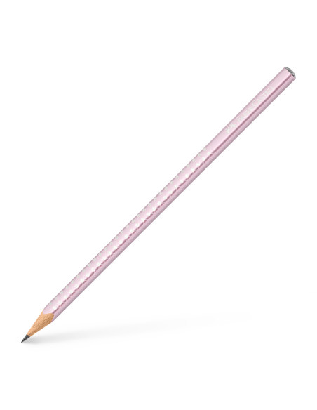 FC118261-12,Creion grafit b sparkle rose metalizat 2023 Faber-castell - Set 12