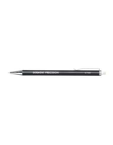 DW2302429,Blister creion mecanic 0.7mm profesional negru +mine + 2 radiere Derwent