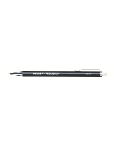 DW2302429,Blister creion mecanic 0.7mm profesional negru +mine + 2 radiere Derwent