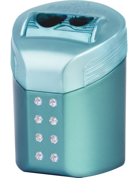 FC183900-6,Ascutitoare dubla roll on sparkle pastel Faber-castell - Set 6