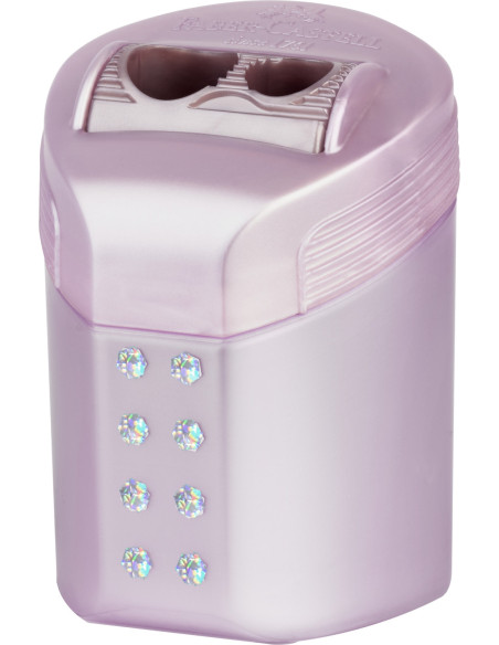 FC183900-6,Ascutitoare dubla roll on sparkle pastel Faber-castell - Set 6