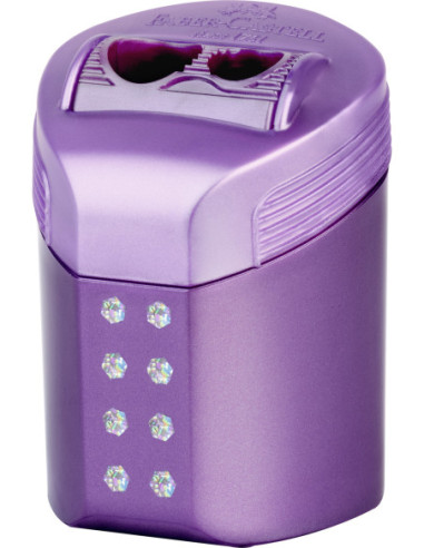 FC183900-6,Ascutitoare dubla roll on sparkle pastel Faber-castell - Set 6