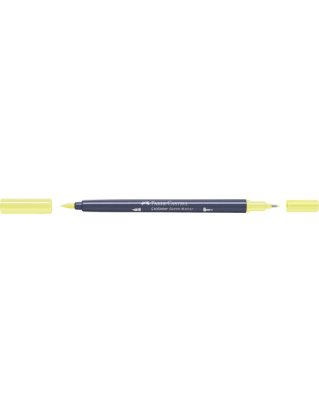 FC164703-5,Sketch marker 2 capete galben deschis glazurat 104 goldfaber Faber-castell - Set 5
