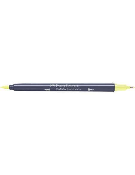 FC164703-5,Sketch marker 2 capete galben deschis glazurat 104 goldfaber Faber-castell - Set 5