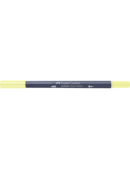 FC164703-5,Sketch marker 2 capete galben deschis glazurat 104 goldfaber Faber-castell - Set 5