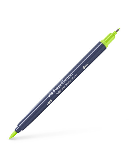 FC164705-5,Sketch marker 2 capete galben lime 207 goldfaber Faber-castell - Set 5