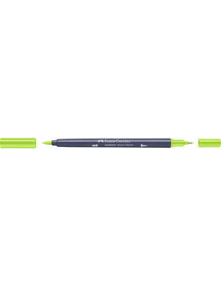FC164705-5,Sketch marker 2 capete galben lime 207 goldfaber Faber-castell - Set 5