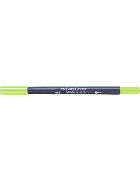 FC164705-5,Sketch marker 2 capete galben lime 207 goldfaber Faber-castell - Set 5