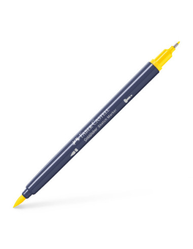 FC164707-5,Sketch marker 2 capete galben cadmium 107 goldfaber Faber-castell - Set 5