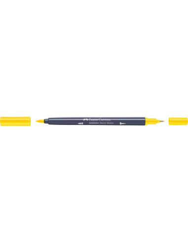 FC164707-5,Sketch marker 2 capete galben cadmium 107 goldfaber Faber-castell - Set 5
