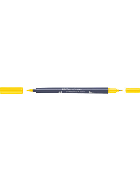 FC164707-5,Sketch marker 2 capete galben cadmium 107 goldfaber Faber-castell - Set 5