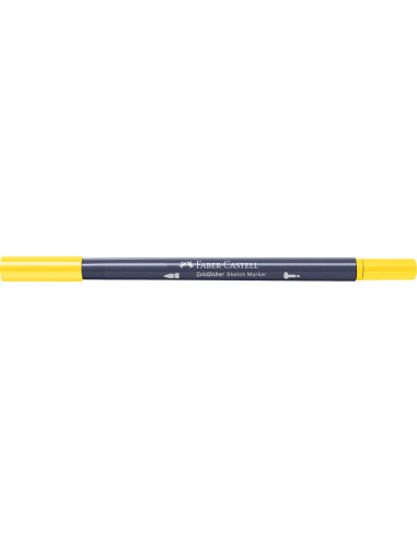 FC164707-5,Sketch marker 2 capete galben cadmium 107 goldfaber Faber-castell - Set 5