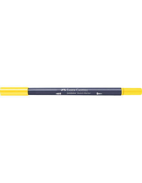 FC164707-5,Sketch marker 2 capete galben cadmium 107 goldfaber Faber-castell - Set 5