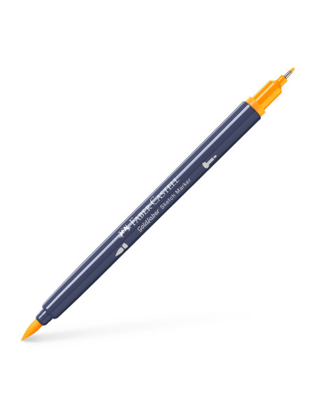 FC164708-5,Sketch marker 2 capete galben crom inchis 109 goldfaber Faber-castell - Set 5