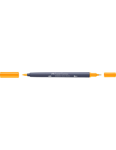 FC164708-5,Sketch marker 2 capete galben crom inchis 109 goldfaber Faber-castell - Set 5
