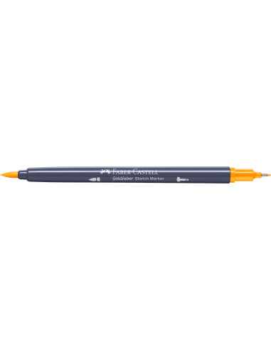 FC164708-5,Sketch marker 2 capete galben crom inchis 109 goldfaber Faber-castell - Set 5
