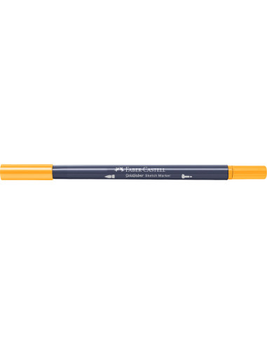 FC164708-5,Sketch marker 2 capete galben crom inchis 109 goldfaber Faber-castell - Set 5