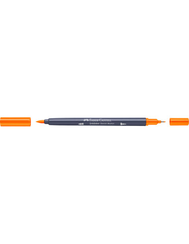 FC164710-5,Sketch marker 2 capete portocaliu cadmium 111 goldfaber Faber-castell - Set 5