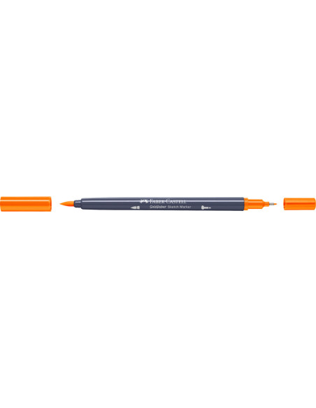 FC164710-5,Sketch marker 2 capete portocaliu cadmium 111 goldfaber Faber-castell - Set 5