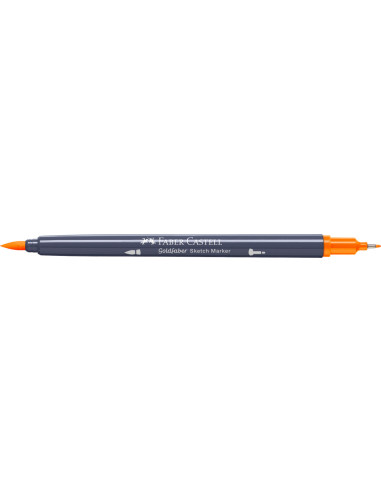 FC164710-5,Sketch marker 2 capete portocaliu cadmium 111 goldfaber Faber-castell - Set 5