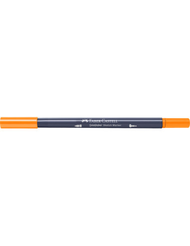 FC164710-5,Sketch marker 2 capete portocaliu cadmium 111 goldfaber Faber-castell - Set 5