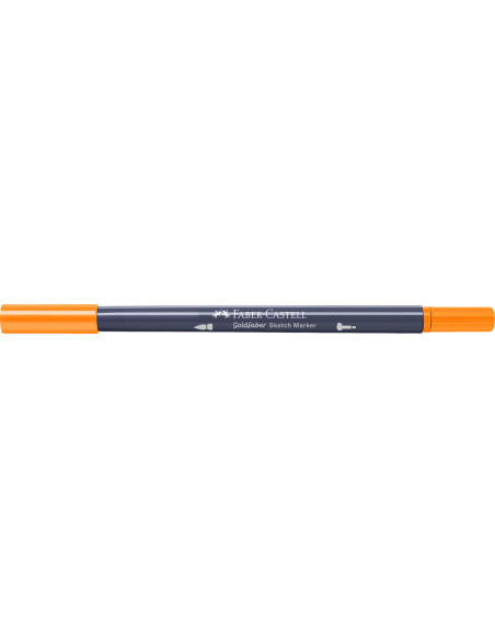 FC164710-5,Sketch marker 2 capete portocaliu cadmium 111 goldfaber Faber-castell - Set 5